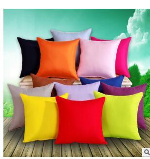 HKM-205843 Solid Color Modern Sofa Cushion Pillow - Polyester Fiber Filling, Multiple Sizes Available