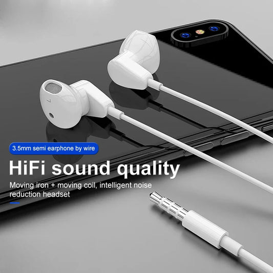 HKM-206611 Noise Cancelling In-Ear Earbuds with Microphone and 3.5mm Stereo Jack