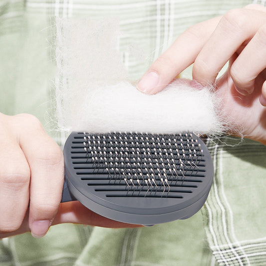 HKM-2109501 Pet Hair Removal Comb for Cats and Dogs ¨C Ergonomic Design with Fine Needles for Effective Grooming and Massage