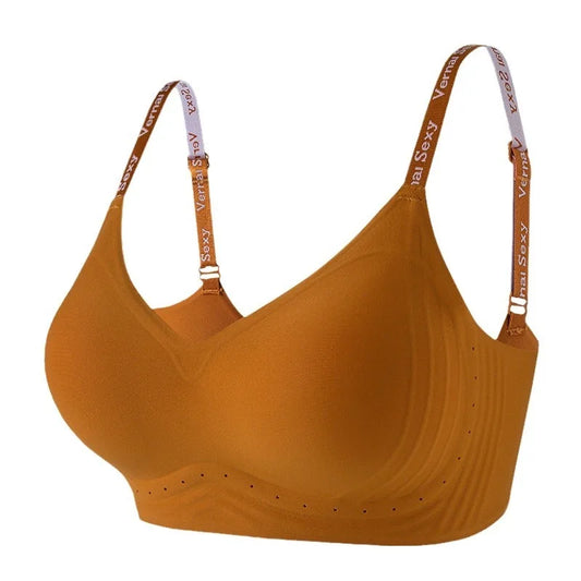 HKM-215059 Invisible Pushup Bra With Green Tea Girl Design for Women Wirefree Breathable Lifts and Supports Naturally