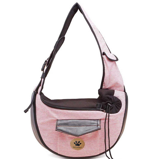 HKM-2187197 Fashionable Cotton Pet Travel Bag with Breathable Design - 28x36x13 CM
