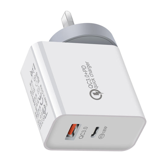 HKM-219987 36W Dual Port USB-C Mobile Charger for Fast Charging