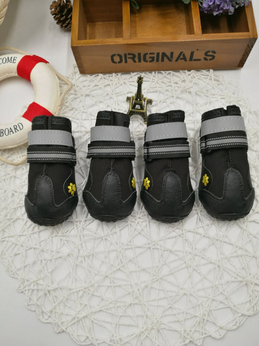 HKM-2203069 Waterproof Dog Shoes with Non-Slip Sole and Adjustable Strap for All Weather Conditions