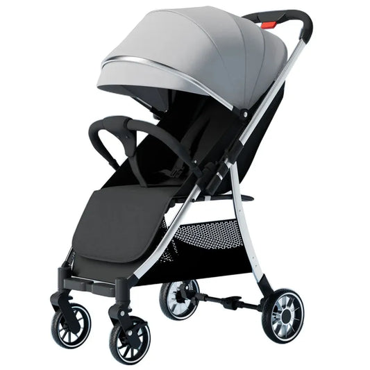 HKM-220307 Foldable Two-Way Baby Stroller with Iron Frame and Pushchair Design