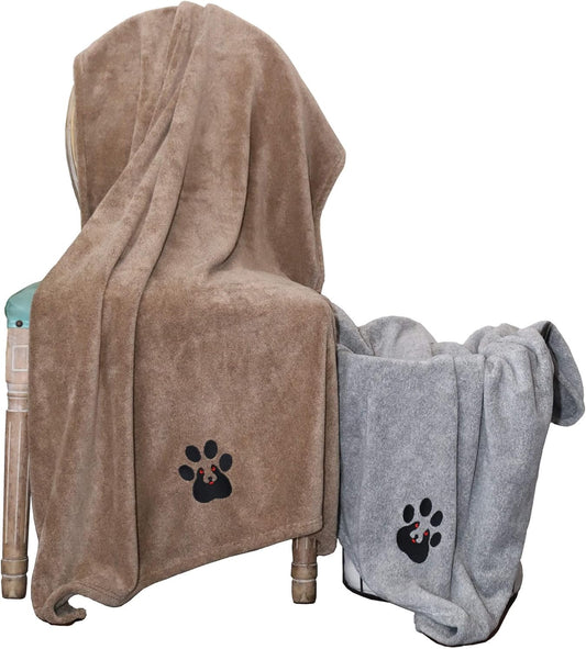 HKM-2209469 Super Absorbent Microfiber Dog Bath Towel - Ideal for Fast Drying Small Pets