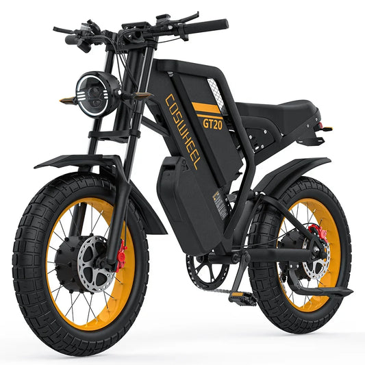 HKM-221971 Dual Motor 3000W Electric Bike with 48V 40Ah Battery, Fat Tire Cruiser, Suitable for Heights 5'1" - 6'5"