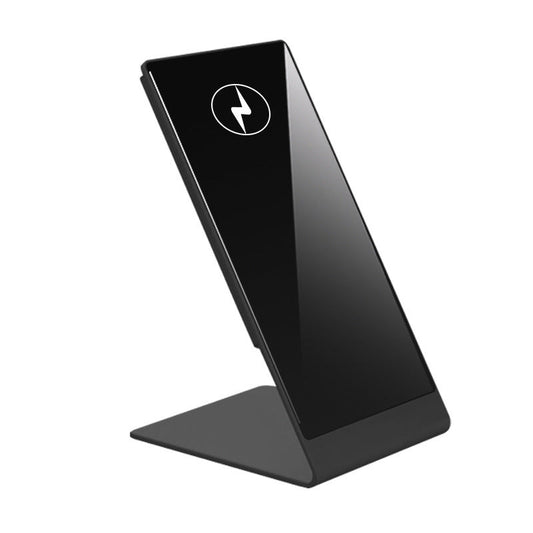 HKM-222483 Desktop Magnetic Wireless Charging Stand for Compatible iPhone Models – Black and Silver Options