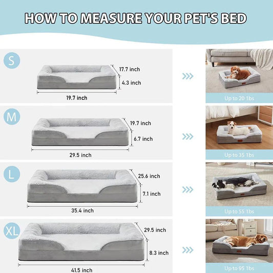 HKM-2243389 Waterproof Sofa Bed for Medium to Large Dogs and Cats - Comfortable Pet Nest with Soft Blanket
