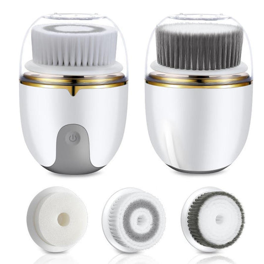 HKM-225619 Electric Cleansing Brush with Interchangeable Heads for Deep Skin Cleaning and Makeup Removal