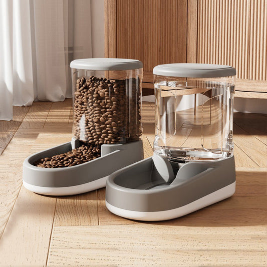 HKM-226899 Automatic Cat and Dog Water Fountain and Feeder, Multiple Colors Available, Plastic Tableware