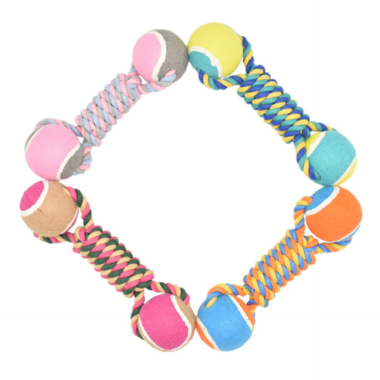 HKM-2270397 Durable Tug-of-War Toy for Dogs - Bite-Resistant Cotton Training Tool