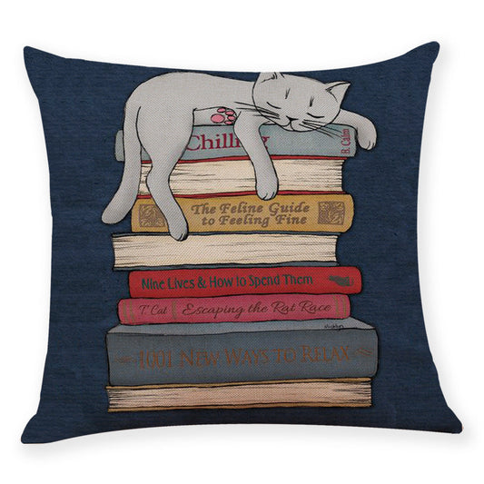 HKM-228563 Creative Cotton and Linen Pillowcase – 45x45 Size with Encrypted Linen, Available in Multiple Colors