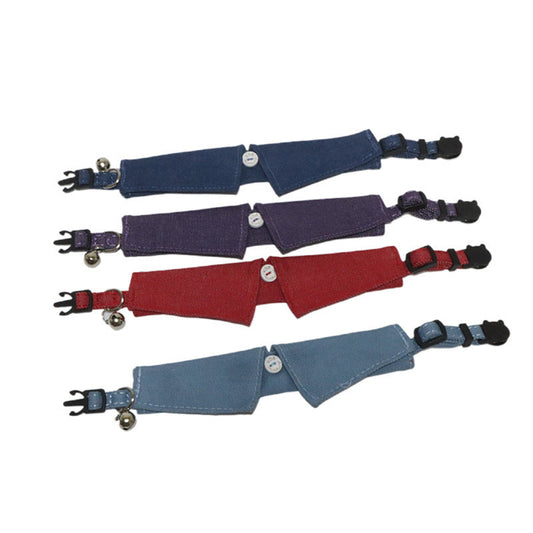 HKM-228883 Stylish Denim Cat Collar in Various Colors and Stripes