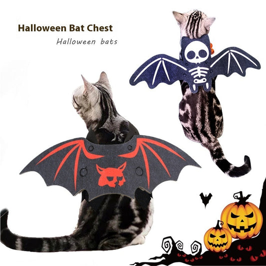 HKM-2293181 Halloween Pet Batwing Costume for Cats in Multiple Colors and Sizes