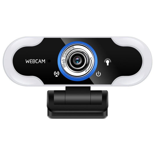 HKM-232851 1080P USB Camera with LED Supplement Light and Omnidirectional Microphone for Online Classes and Live Streaming