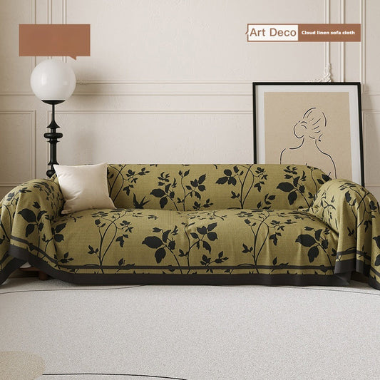 HKM-233683 Retro Four Seasons Non-slip Wear-resistant Sofa Cover in Multiple Sizes and Colors