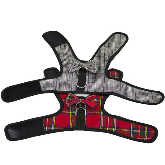 HKM-2397629 Plaid Dog Vest - Breathable Velcro Design for Small to Large Breeds