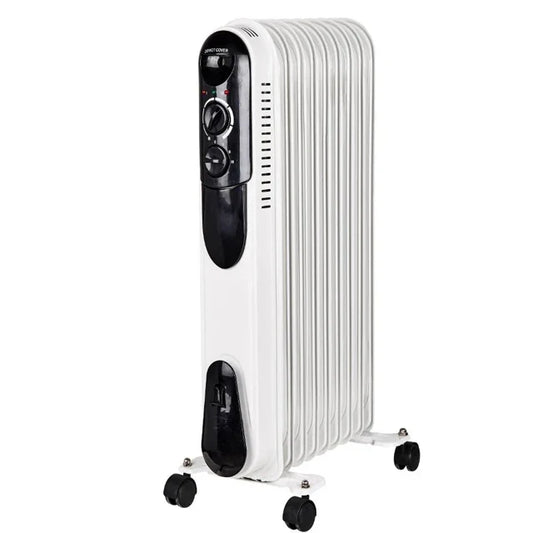 HKM-241299 Portable Oil Filled Radiator Heater with Turbo Fan and Adjustable Thermostat