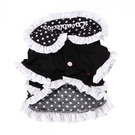 HKM-2416701 Elegant Black Lolita Princess Dress in Slim Fit Cotton for Casual Wear