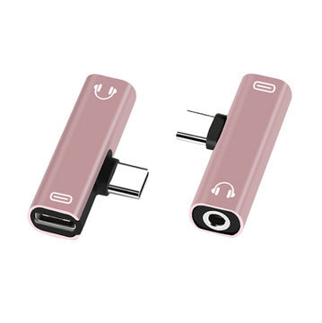 HKM-242067 2-in-1 Type C Extension Cable for Charging and Audio with Integrated Decoder Chip