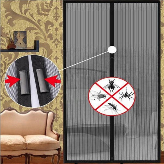 HKM-242387 Magnetic Closure Anti Mosquito Curtain for Home Use, 100x210cm, Easy Install and Washable
