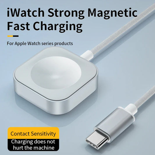 HKM-244883 Magnetic Wireless Quick Charger for Apple Watch Series with USB Type C Connector