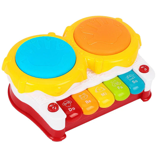 HKM-249171 Musical Lighting Drum Toy for Infants and Toddlers – Educational Hand Drum with Colorful Sounds and Lights