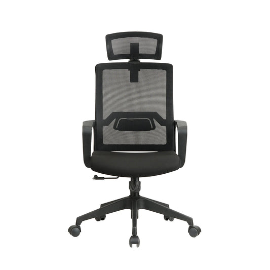 HKM-250451 Ergonomic Mesh Office Chair with Adjustable Swivel and Recline Features, Headrest Included