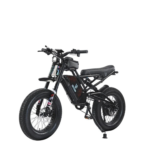HKM-253587 A powerful 52V 1500W Fat Tire Electric Bike with 7 Speed Gears, 55 km/h Top Speed, and Robust Aluminum Alloy Frame