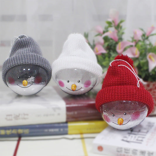 HKM-253651 Creative Christmas Snowman Toys and Colorful Plastic Ornaments for Festive Decorations