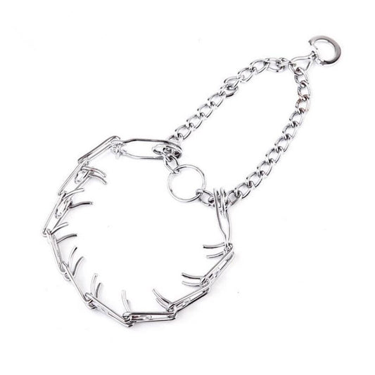 HKM-254739 Dog Training Thorn Nail Collar for Effective Behavior Control - Metal Stimulation Chain for Various Dog Sizes
