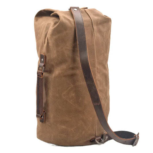 HKM-255251 Casual Cylinder Bag for Short-Distance Travel - Vintage Style Durable Messenger Bag in Multiple Colours