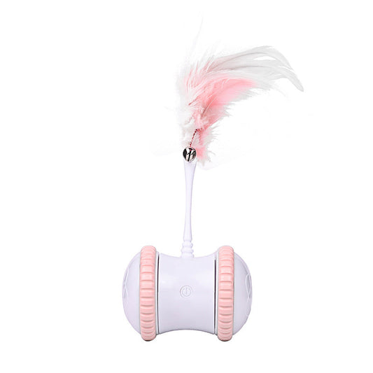 HKM-2567485 Interactive Electric Cat Toy with Bell Feather Stick and Data Cable