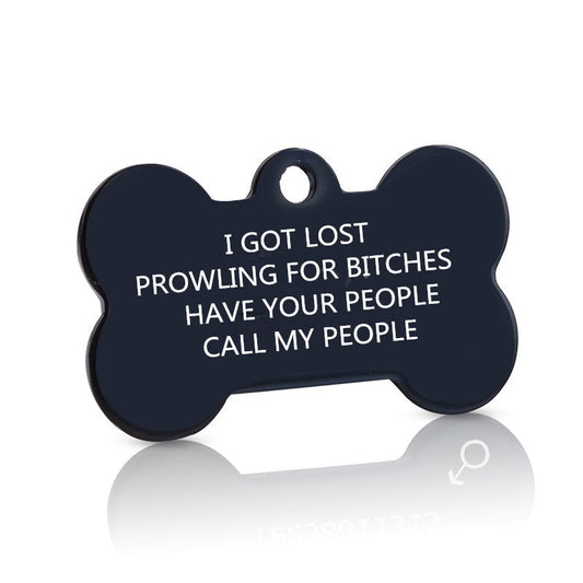 HKM-257683 Custom Engraved Stainless Steel Pet ID Tags for Dogs and Cats - Tailored Collar Accessories