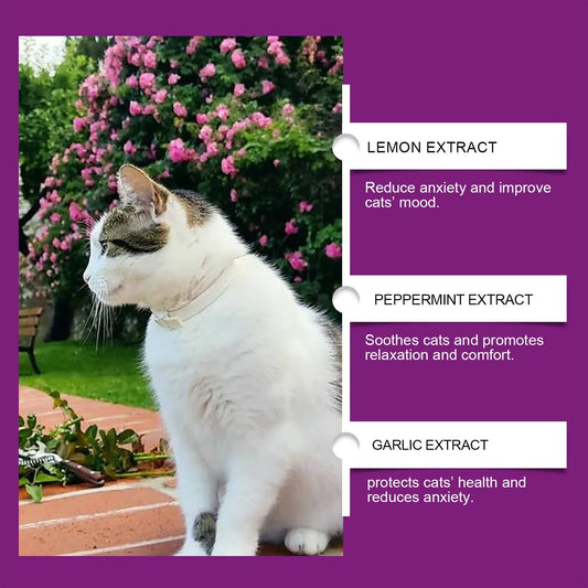 HKM-2585789 Soothing Cat Mood Spray with Lemon, Mint, and Garlic Extract - 3.2x12cm