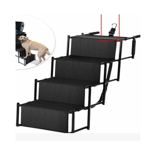 HKM-2588733 Portable Outdoor Pet Dog Ladder for Cars - Stainless Steel, Multiple Colors Available