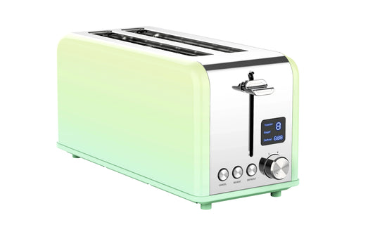 HKM-260691 Smart Touch Screen Digital Electric 4-Slice Long Bread Toaster for Modern Kitchens