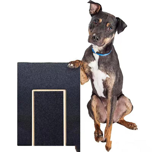 HKM-2616893 Solid Wood Dog Nail File Board with Black Sandpaper for Pet Care