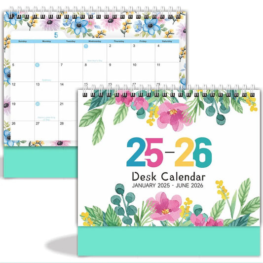 HKM-262227 2025 Custom Solid Daily Desk Calendar - Portable DIY Planner for Organising Notes and Schedules