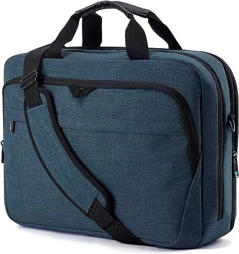 HKM-262483 15.6-Inch Waterproof Laptop Briefcase with Lock - Professional Business Messenger Bag for Men