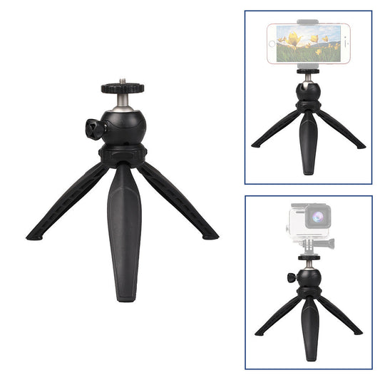 HKM-262483 Adjustable Aluminum Alloy Tripod Stand for Cameras, Phones & Microphones