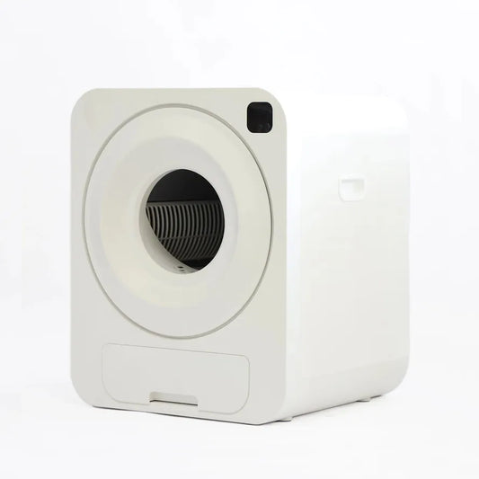 HKM-266003 Intelligent Fully Enclosed Automatic Cat Litter Box with Smart Features