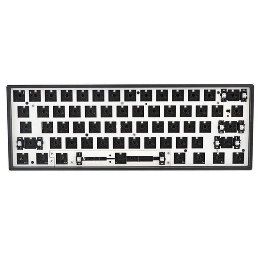 HKM-271315 Custom RGB Wired Keyboard for PC with USB and Bluetooth Connectivity - GK61X Semi-Finished Black Shell