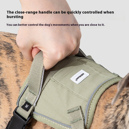 HKM-2756797 Fashionable Pet Vest with Adjustable Chest and Back Leash, Available in Multiple Colors