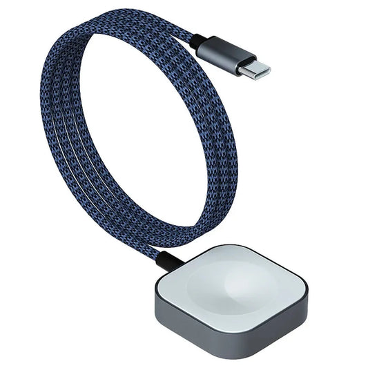 HKM-277651 Portable Magnetic Wireless Charger for Smart Watch - Fast Charging Type-C Cable for iWatch Series