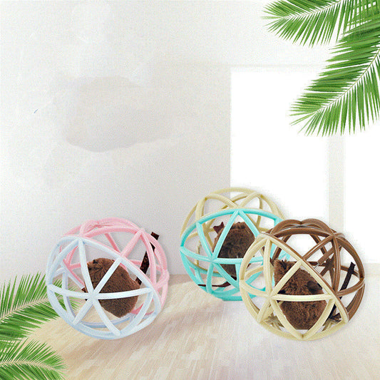 HKM-279507 Pet Vocalizing Cat Toy Ball Cage
