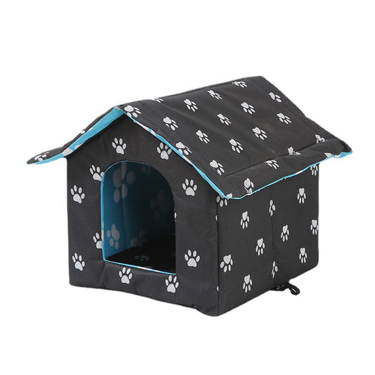 HKM-2801853 Waterproof Foldable Washable Pet Kennel for Dogs and Cats in Camouflage, Army Green, Brown, and Black Paw Print