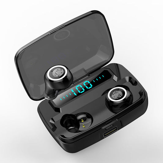 HKM-282387 Wireless Bluetooth Sports Headset with Digital Battery Display and Stereo Sound