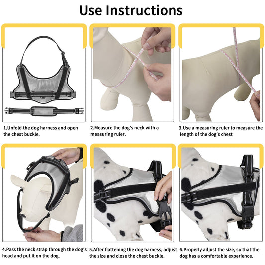HKM-2828093 Durable Dog Traction Rope Vest for Medium and Large Dogs ¨C Adjustable Chest Strap in Various Colors