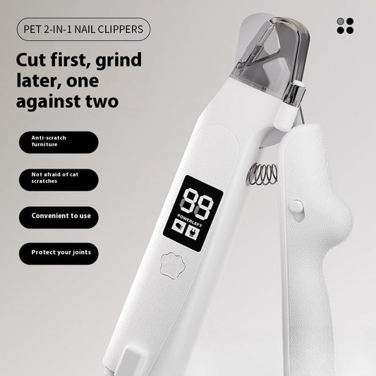 HKM-2838333 LED Cat Nail Piercing Device with USB Charging - Anti-Blood Design, Compact Size